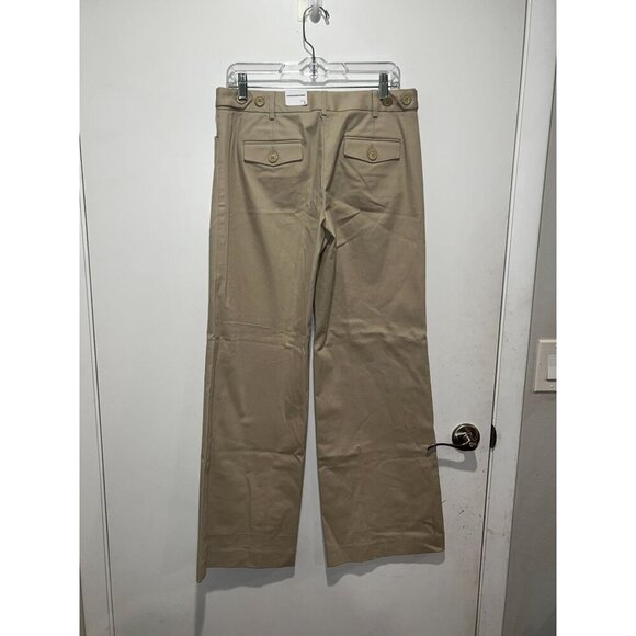 NWT Express Design Studio Beige Wide Leg Dress Khaki Women's Pants Size 8 - Picture 4 of 12